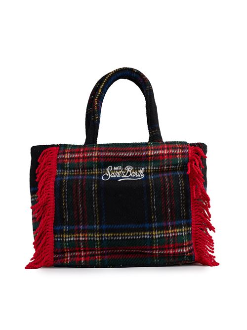 Borsa Colette Tartan con frange Mc2 Saint Barth | COLETTE W FRINGES00521G TARTAN 6145 EMB